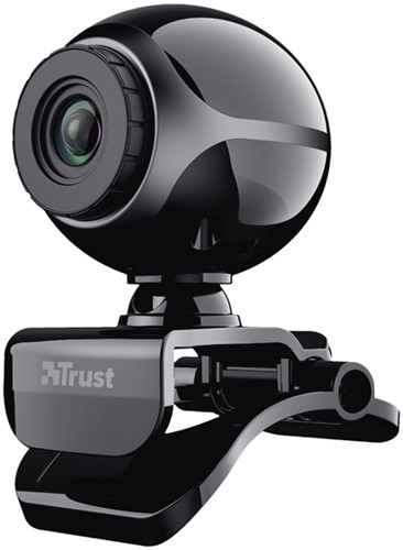Webcam Trust Exis Zwart.