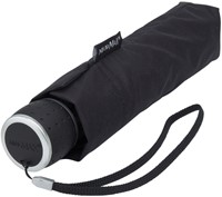 Paraplu miniMAX® opvouwbaar handopening doorsnede 100 cm zwart