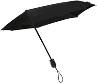 Stormparaplu STORMini® aërodynomisch opvouwbaar windproof 90 cm zwart
