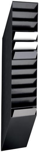 Folderhouder Durable Flexiboxx wandmodel 12-vaks A4 staand zwart