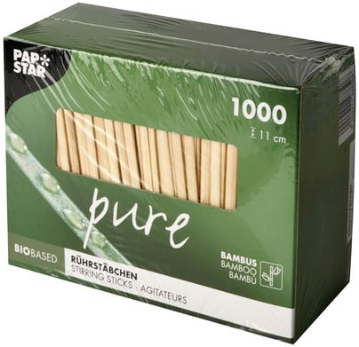 Roerstaafje 110mm bamboe 1000stuks