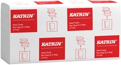 Handdoek Katrin M2 Z-vouw 2-laags 24x24cm 25x 160 vel wit 61570