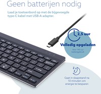 Compact Toetsenbord R-Go Tools Break draadloos-2
