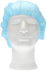 Haarnet CMT bouffant non-woven L 53cm PP blauw 100 stuks | afname per 10 zakjes à 100 stuks