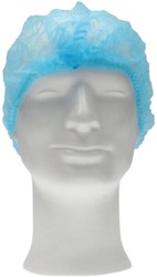 Haarnet CMT clip non-woven L 53cm PP blauw 100 stuks | afname per 10 zakjes à 100 stuks