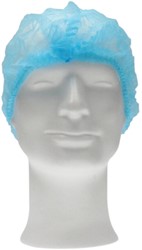 Haarnet CMT clip non-woven M 50cm PP blauw 100 stuks | afname per 10 zakjes à 100 stuks