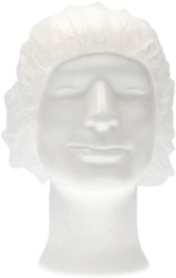 Haarnet CMT bouffant non-woven L 53cm PP wit 100 stuks | afname per 10 zakjes à 100 stuks