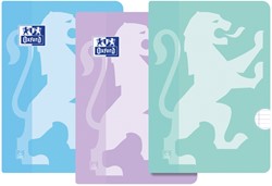 Schrift Oxford School A4 lijn 36 vel pastel assorti 3 stuks