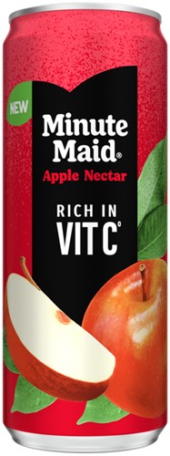 Frisdrank Minute Maid appelsap 330 ml | afname per 24 stuks
