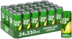 Frisdrank Fuzetea Black Tea sparkling lemon 330 ml | afname per 24 stuks