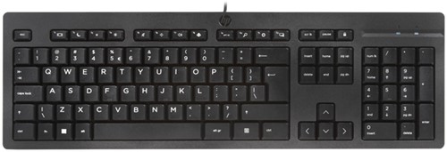 Toetsenbord HP 125 Qwerty USB zwart