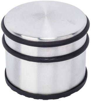 Deurstopper BRASQ met rubberen ringen RVS
