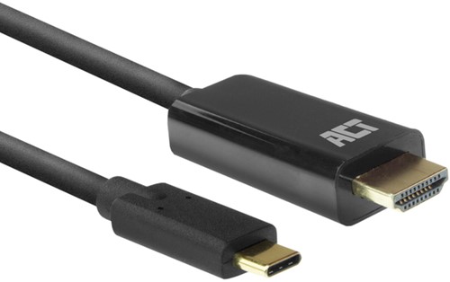 USB-C naar HDMI kabel 2.0 ACT AC7315 4K@60Hz 2 meter zwart
