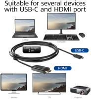 USB-C naar HDMI kabel 2.0 ACT AC7315 4K@60Hz 2 meter zwart-2