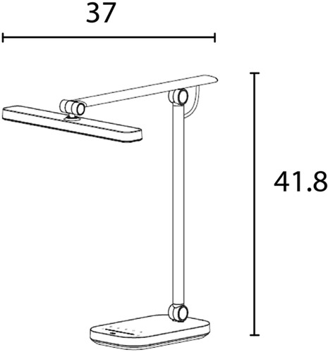 Bureaulamp Unilux Pureline LED wit-2