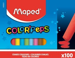 Schoolbordkrijt Maped Color'Peps 100 stuks assorti