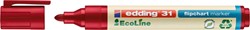Viltstift edding 31 Eco flipover rond 1.5-3mm rood | afname per 10 stuks