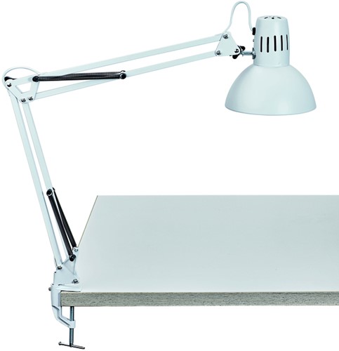 Bureaulamp MAUL Study tafelklem wit-3