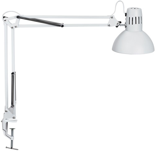 Bureaulamp MAUL Study tafelklem wit-2