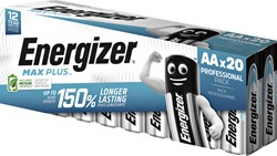 Batterij AA Energizer Max Plus alkaline 20 stuks