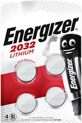 Knoopcel batterij Energizer CR2032 lithium 4 stuks