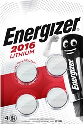 Knoopcel batterij Energizer CR2016 lithium 4 stuks