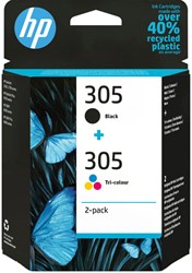 Inktcartridge HP 305 6ZD17AE zwart + 3 kleuren