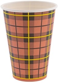 Koffiebeker IEZZY 180ml karton 5% PE Scotty rood 100 stuks