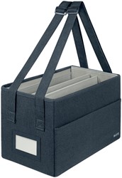 Opbergtas Leitz Fabric Hot Desking gestoffeerd 200x210x355mm grijs