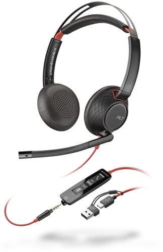 Headset HP POLY Blackwire 5220 Stereo USB-C 3.5 mm