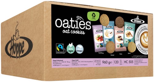 Koekjes haverkoek Hoppe Oaties fairtrade koekjesmix
