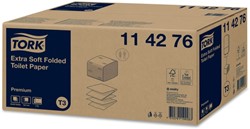 Toiletpapier Tork T3 Premium gevouwen 2-laags 252 vel wit doos à 30 rol 114276