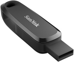 Phone Drive Sandisk 256GB USB-C 3.2- USB-A zwart