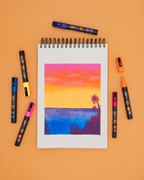 Verfstift Posca PC1MC extra fijn strogeel-1