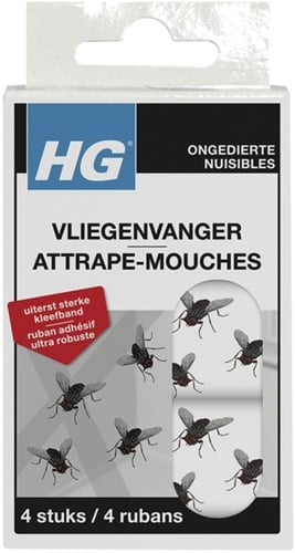 Vliegenvanger HG HGX kleefstrips 4 stuks