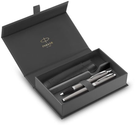 Balpen en vulpen Parker IM met etui CT M rvs