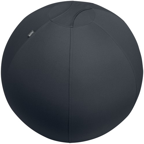 Actieve zitbal Leitz Ergo 75cm anti-rol donkergrijs