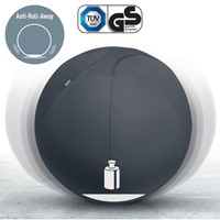 Actieve zitbal Leitz Ergo 75cm anti-rol donkergrijs-12