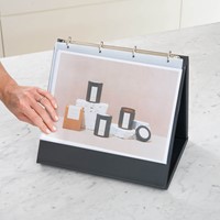 Tafelflipover Rillstab  A4 liggend zwart 10 tassen-2