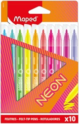 Viltstift Maped Neon 10-delig assorti