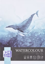 Aquarelblok Oxford Watercolour A4 20 vel 300 grams gelijmd