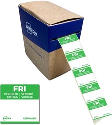 Etiket Avery HACCP vrijdag-groen 25x25mm 1.000 stuks