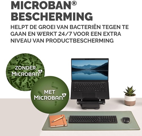 Bureau-onderlegger Fellowes Breyta 40x80cm saliegroen-3