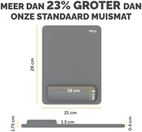 Muismat met polssteun Fellowes Breyta XL 280x210x17,5mm grijs-2