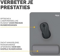 Muismat met polssteun Fellowes Breyta XL 280x210x17,5mm grijs-3