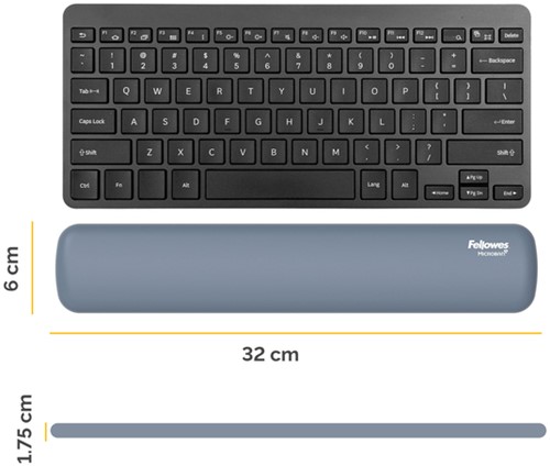 Polssteun toetsenbord Fellowes Breyta Compact 6x32 cm blauw-2