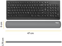 Polssteun toetsenbord Fellowes Breyta 6x47 cm grijs-2