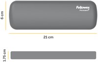Polssteun Fellowes Breyta Palm 6x21 cm grijs-2