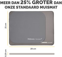 Muismat Fellowes Breyta XL 280x210x25mm grijs-3