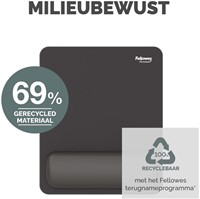 Muismat met polssteun Fellowes Breyta 240x200x17,5mm zwart-5